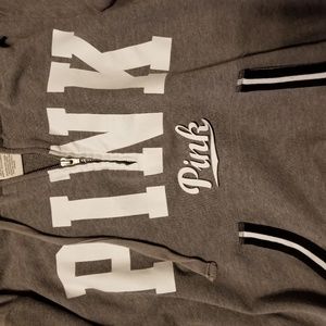 Half zip VS pink hoodie